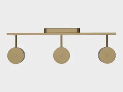 Progress Lighting Elevate Collection 3light Bathroom Vanity 3D model