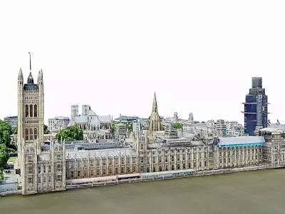 The Palace of Westminster-London-Big Ben Low-poly 3D model