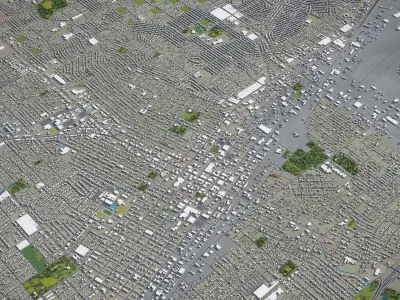 Odessa - 3D City Model Low-poly 3D model