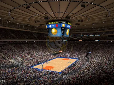  MSG Basketball Arena with Animated Audience (MAYA) 