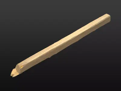 Wood Beam 08 3D model