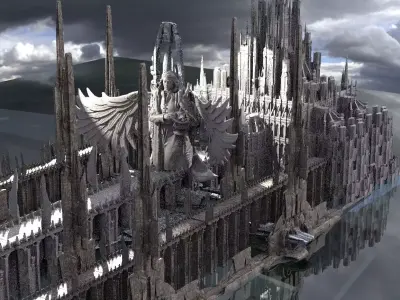 High Fallen Angel City of Gods Kit bash 3D model
