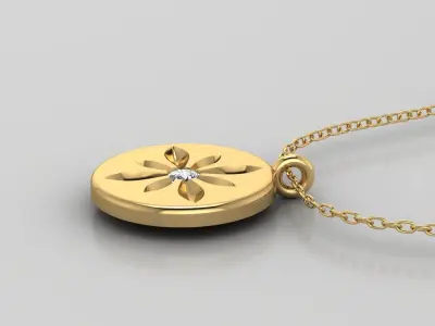 Pendant P049 3D Print Model 3D print model