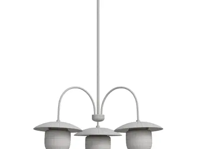 Fixture Curved Chandelier 3D model