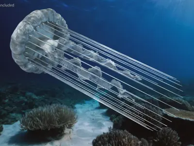  Ice Veil Jellyfish Rigged 
