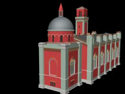 The New Evangelical Church Kezmarok Slovakia Free 3D model