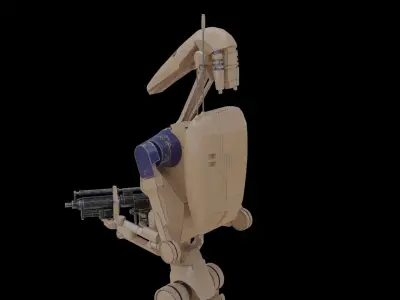 B1 Battle Droid Low-poly 3D model