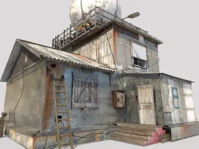 Abandoned Polar Station 3D model