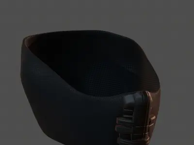 Gas mask helmet 3d model scifi Low-poly  Low-poly 3D model 270