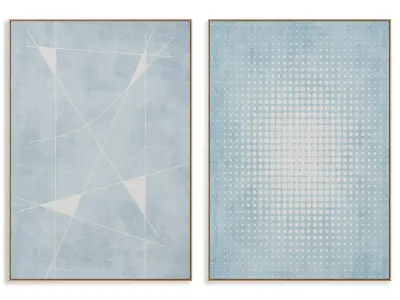 Abstract Painting Frame set 3D model 484