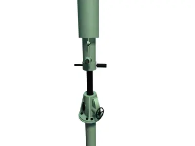 Periscope antenna Low-poly 3D model