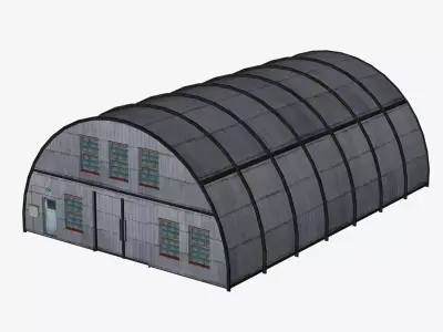 Industrial Stockroom - Warehouse - Storage Low-poly 3D model