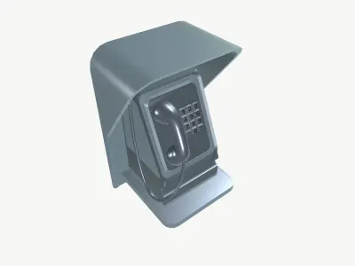 Telephone Low-poly 3D model