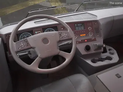  Mobile Concrete Pump Truck Red 