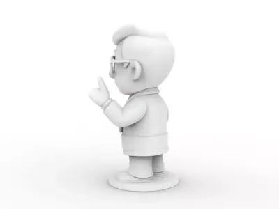 Cartoon Doctor 3D Printable 3D print model