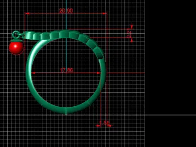 Wheat-Ring gold leaf ring 3D print model