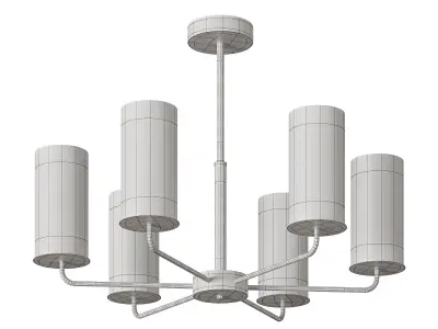 Chandelier Honnor gold by Lalume 3D model