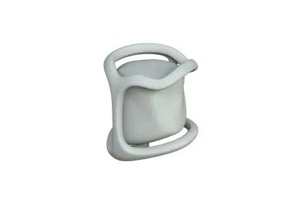 SciFi Shape Object Low Poly 123 Low-poly 3D model