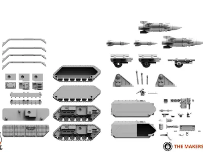 Universal Guard - Missile Tanks 3D print model