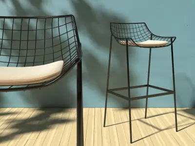 Summerset Stool 3D model