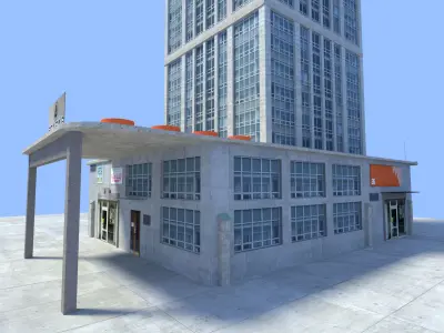 city skyscraper 3D model