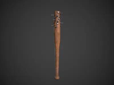 Spiked Baseball Bat Weapon  Low-poly 3D model