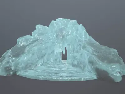 Skull Gate 15 Low-poly 3D model