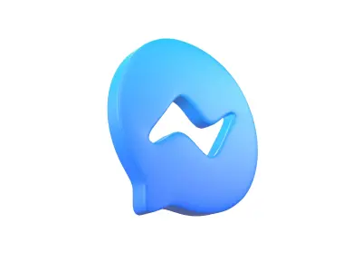 Messenger Logo v1 002 Free low-poly 3D model