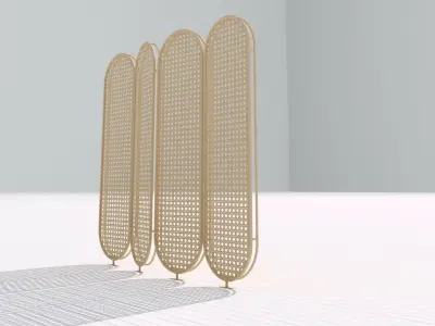 Rattan partition 3D model