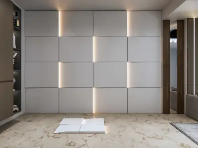 Wall decorative light 3d panel  Free 3D model