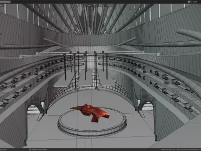 Art Museum Low-poly 3D model Low-poly 3D model