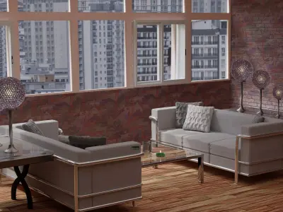 apartment interior 3D model
