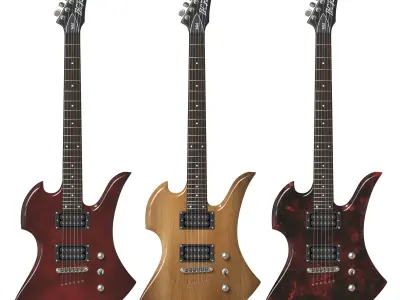 Electric Guitar BC Rich Mk1 Mockingbird 3D model
