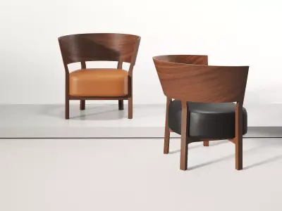 Tosai Lounge Chair 3D model