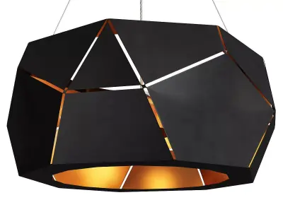 Volume squary chandelier Low-poly 3D model