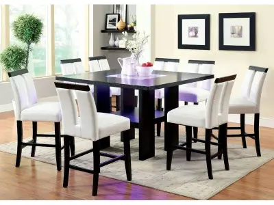 Siaosi Counter Height Trestle Dining Table 3D model