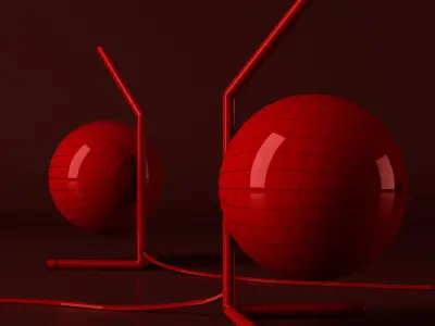 Table lamp IC 3D model