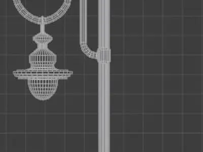 Vintage Street Lamps Low-poly 3D model