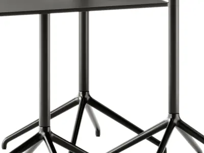 Muuto Still Cafe Table Set Clean lines 3D model