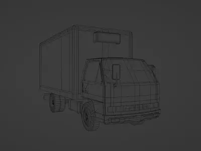 Isuzu NKR Low-poly 3D model