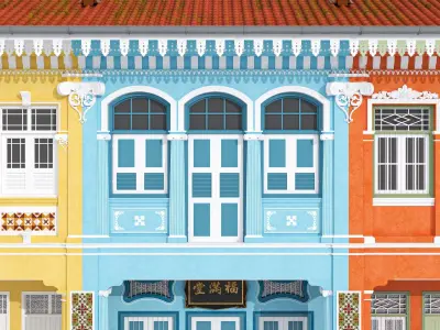 KOON SENG SHOPHOUSE 3D model