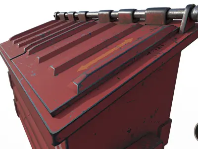 Trashbox-Version 1 Low-poly 3D model