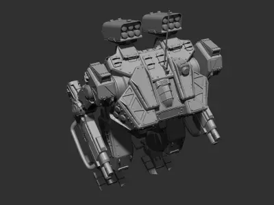 Sci fi robot 3D print model