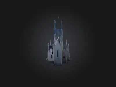 Church Low-poly 3D model 4