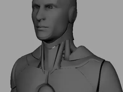 Human robot Low-poly 3D model