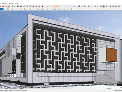 Sketchup Cultral Center G5 3D model