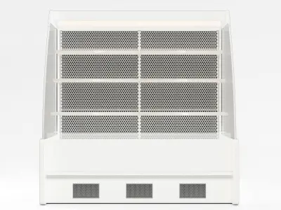 Chiller cabinet shop display  Low-poly 3D model