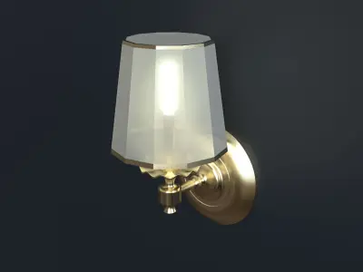 wall lamp simple classic light  3D model