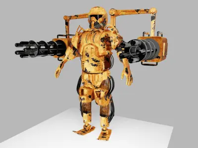 Sci Fi Robot Soldier 3D model