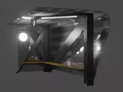 Bus Stop - Ponto de Onibus 3D model